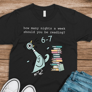 How Many Nights A Week Should You Be Reading 6-7 Funny Six Seven Dark Shirt CH07 896904