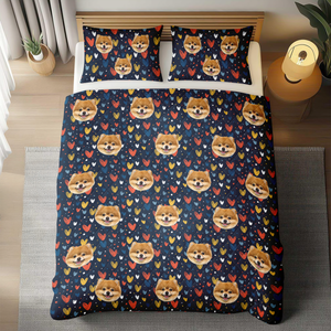 Custom Face Dog Cat Quilt Bedding Set For Dog Cat Pet Lovers HA75 898224