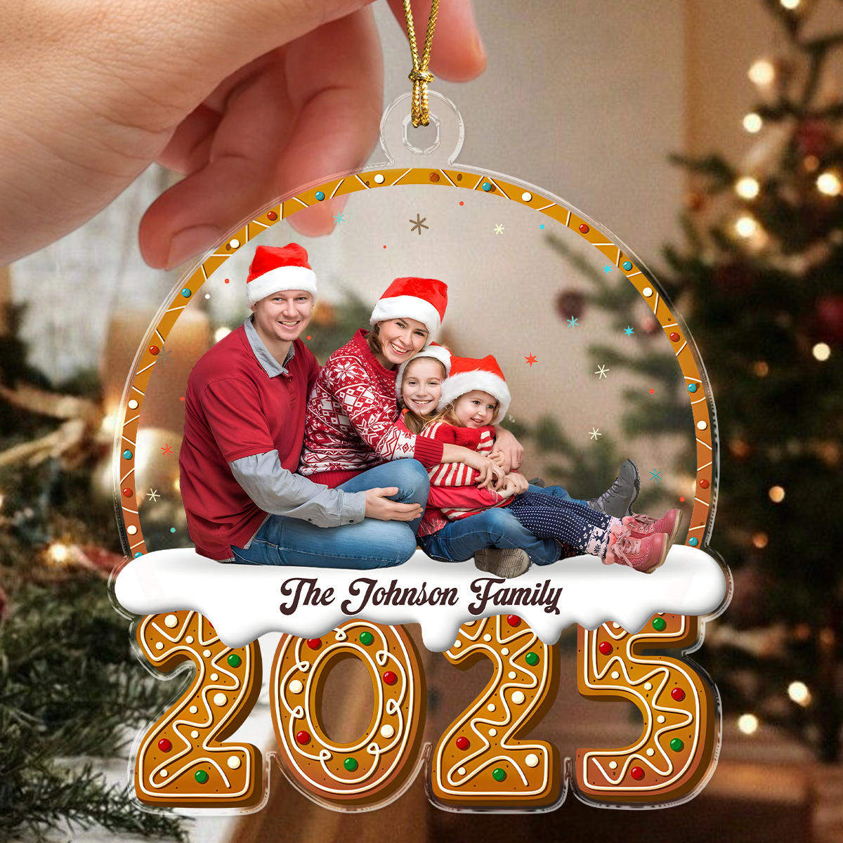 Our First Christmas Together With Pets Photo - Personalized Acrylic Ornament CH07 899716