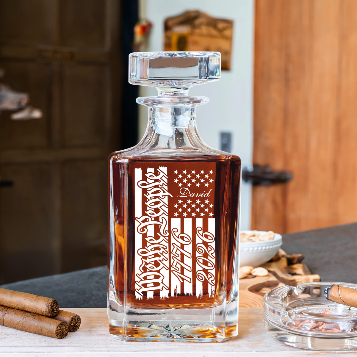 Personalized Name We The People 1776 - 2026 Decanter HA75 920272