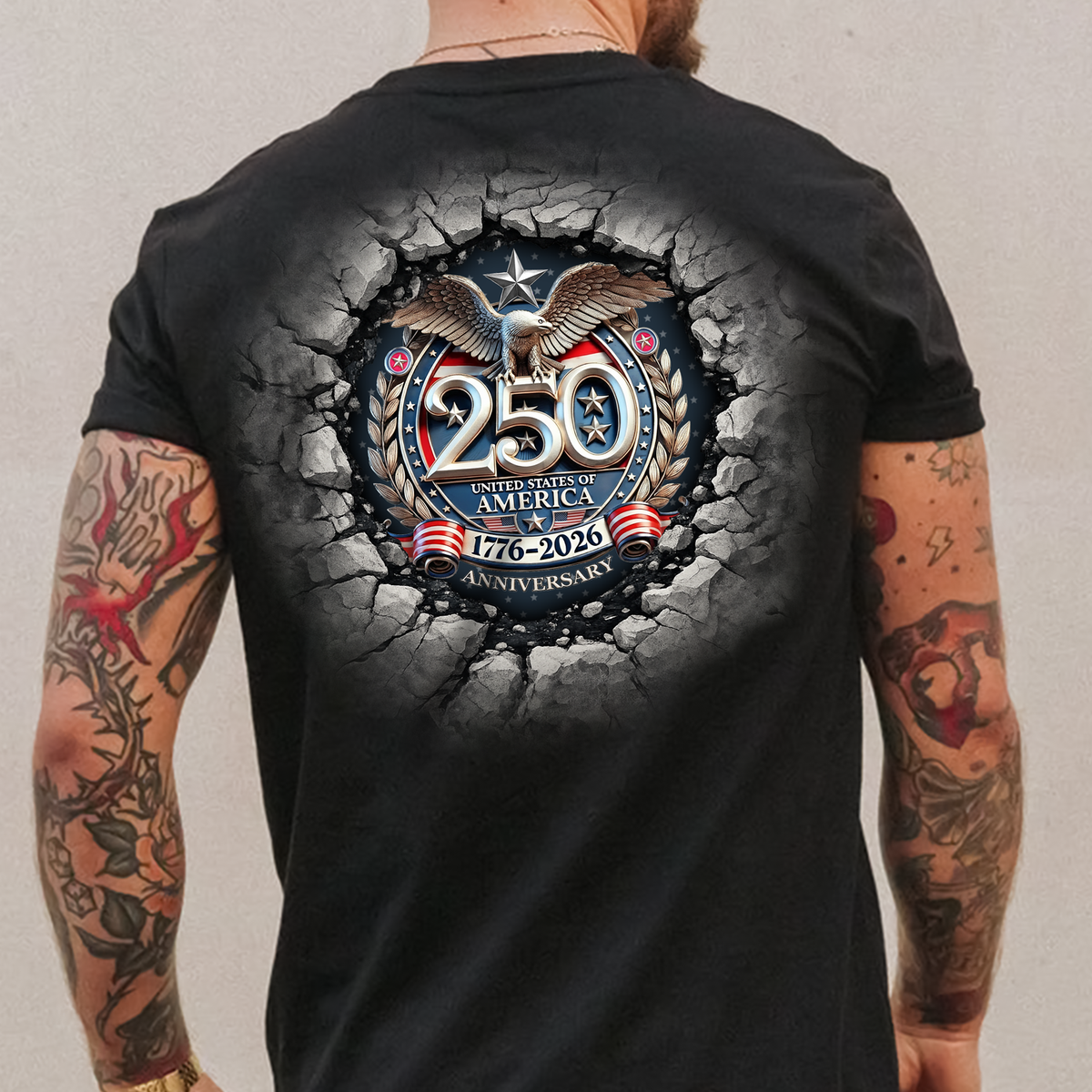 USA Eagles 250th Anniversary Semiquincentennial 1776-2026 Backside Shirt LM32 899025