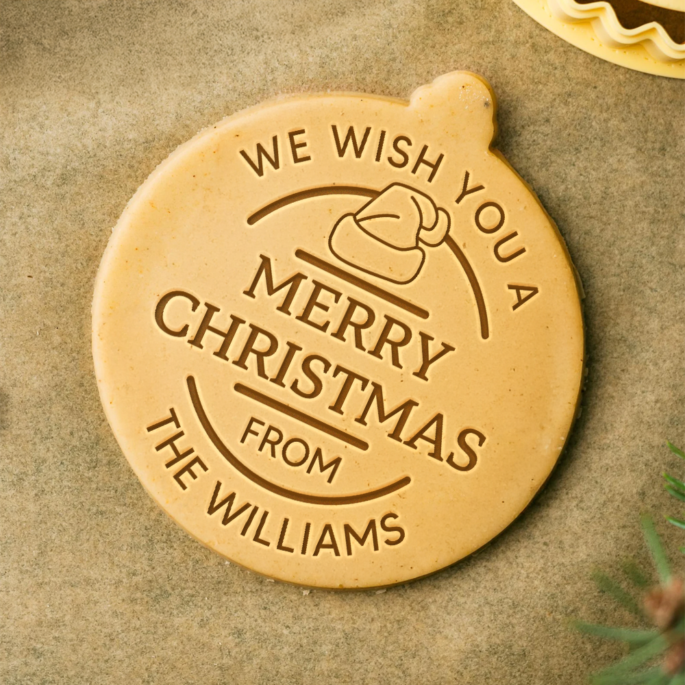 Custom Name We Wish You A Merry Christmas Cookie Stamp Gift For Family CH07 899740