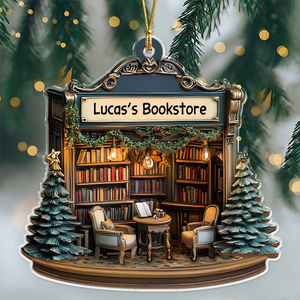 Personalized Your Bookstore Christmas Acrylic Ornament TH10 896605
