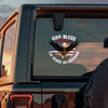 God Bless America Eagle 250 Years Of Freedom Patriotic Car Window Decal Sticker HO82 901086