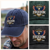 250 Years of Freedom America  1776–2026 Anniversary Washed Denim Baseball Cap HA75 898690
