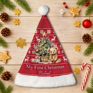 Baby's First Christmas - Personalized Santa Hat LM32 895067