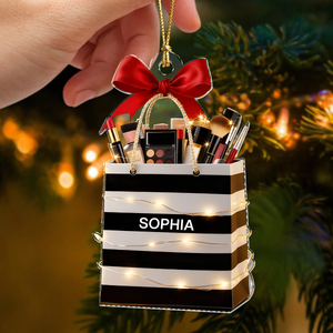 Personalized Beauty Brush Christmas Acrylic Ornament Gift For Makeup Lovers HO82 900558