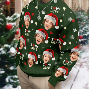 Custom Funny Photo I Love My Wife/Husband Ugly Sweater TH10 896343