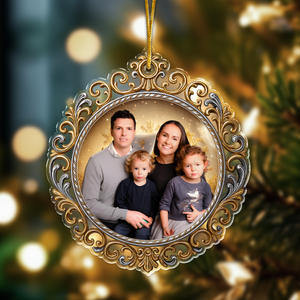 Custom Family Photo Acrylic Ornament Christmas Gift HA75 898166