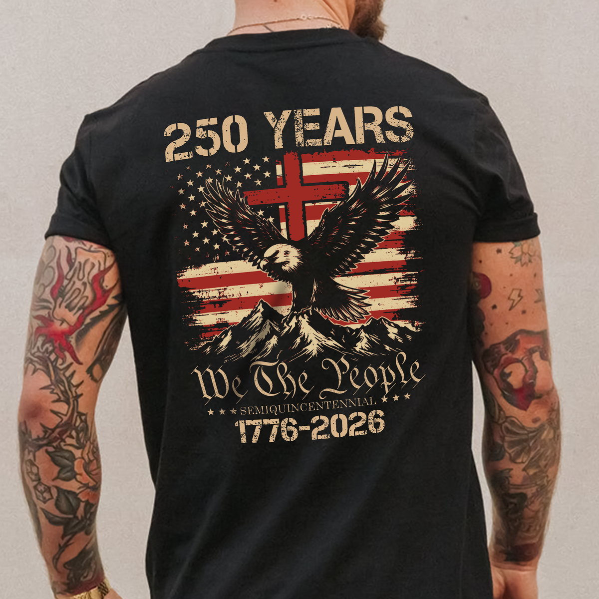 250 Years We The People Patriot Backside Shirt HA75 920164