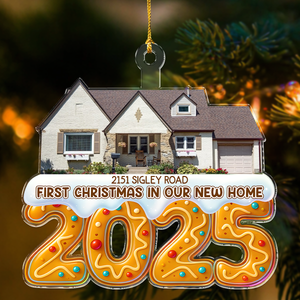 Custom Photo First Christmas In Our New House Acrylic Ornament TH10 896527