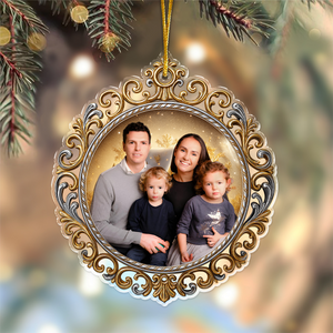 Custom Family Photo Acrylic Ornament Christmas Gift HA75 898166