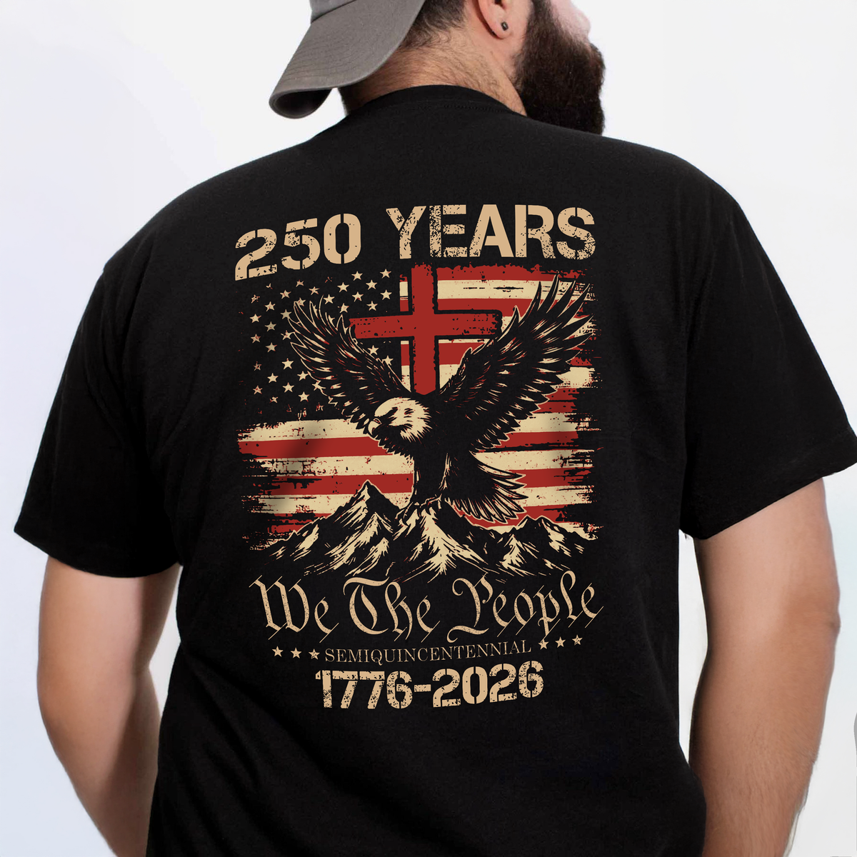 250 Years We The People Patriot Backside Shirt HA75 920164