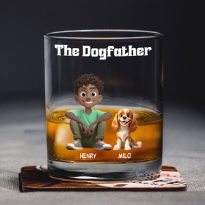 The Dogfather For Dog Lover Print Whiskey Glass TH10 896469
