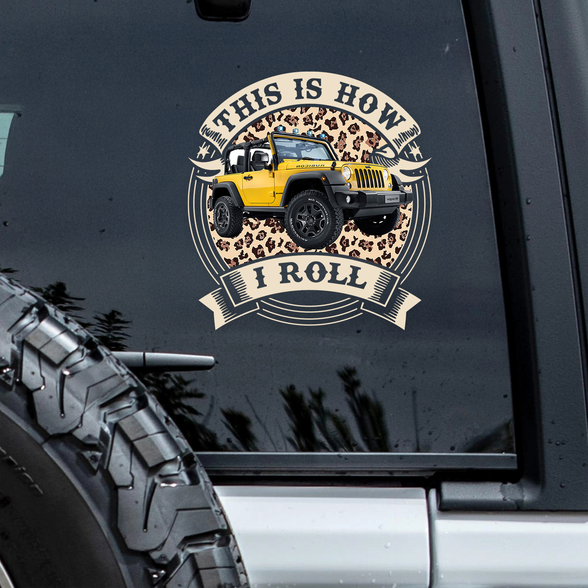 This Is How I Roll - Custom Car Photo Route 66 Vintage Car Window Decal Sticker CH07 899990