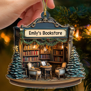 Personalized Your Bookstore Christmas Acrylic Ornament TH10 896605