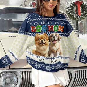 Dog Mom Dog Dad Funny Dog Personalized Ugly Sweater For Dog Lovers LM32 895969
