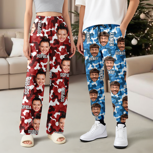 Custom Human Photo Camo Pattern Sweatpants TH10 896669