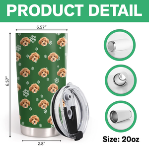 Custom Dog Cat Pet Photo Fat Tumbler Christmas Gift for Pet Lovers HA75 898298