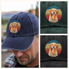 Custom Dog Cat Photo Retro Washed Denim Baseball Cap Personalized Gift For Dog Cat Lovers HO82 894458