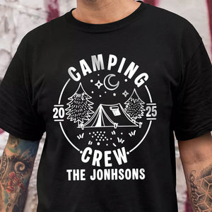Custom Family Camping Crew Shirts 2025 - Matching Family Dark Shirts LM32 895975