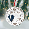 The Year We Became Mr And Mrs Layer Wooden Ornament Gift For Couples TH10 894831