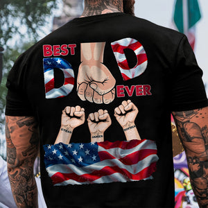 Personalized Best Dad Ever Back Shirt TH10 892831