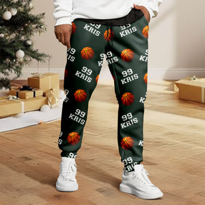 Personalized Custom Name And Number Sweatpants For Basket Ball Lover TH10 896411