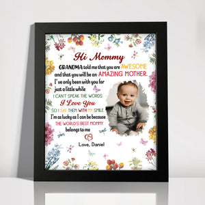 Custom Kid Photo Grandma Told Me That You Are Awesome Picture Frame HA75 891990
