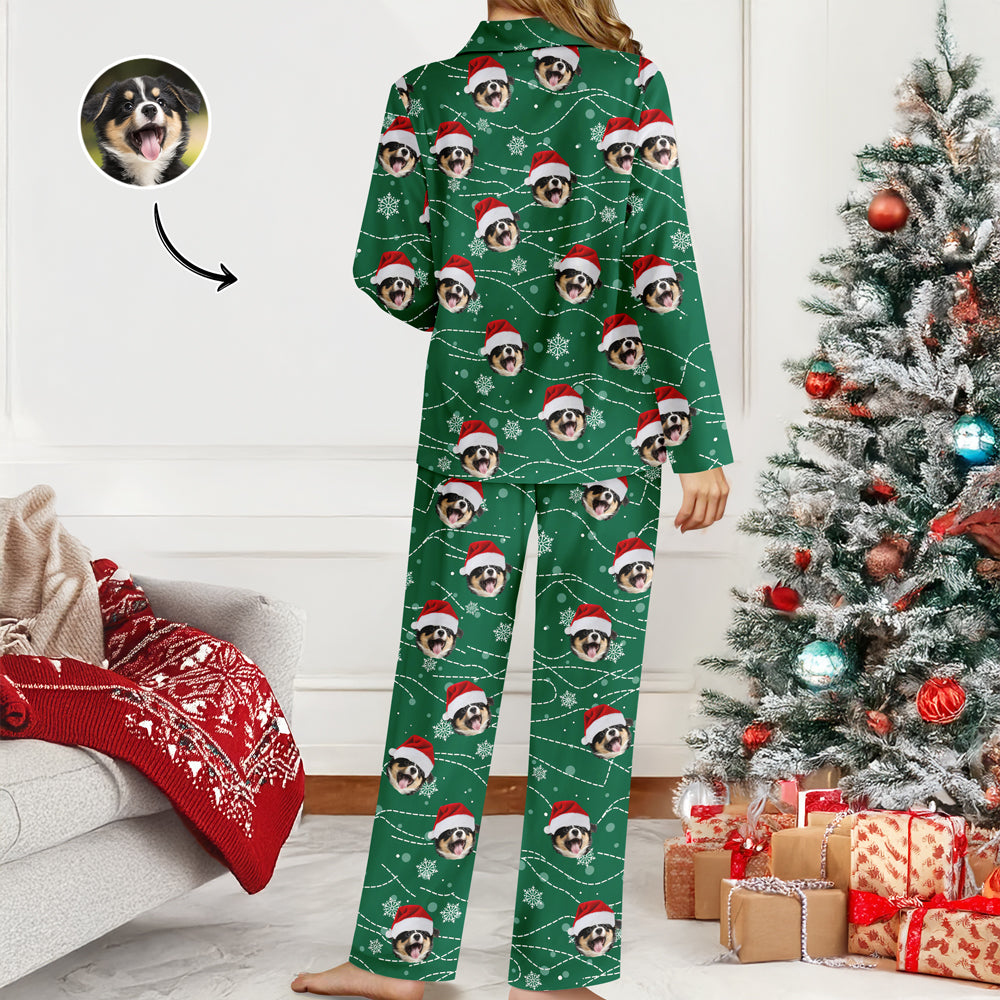 Custom Puppy Photo Personalized Dog Lovers Christmas Pajamas CH07 899640