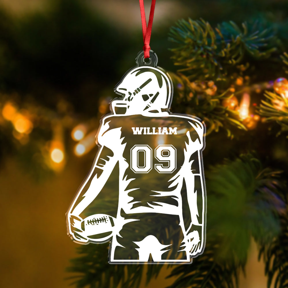 Personalized Football Player Acrylic Ornament Football Team Gift CH07 896622