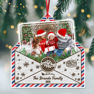 Custom Family Photo Christmas Gift Acrylic Ornament LM32 895803