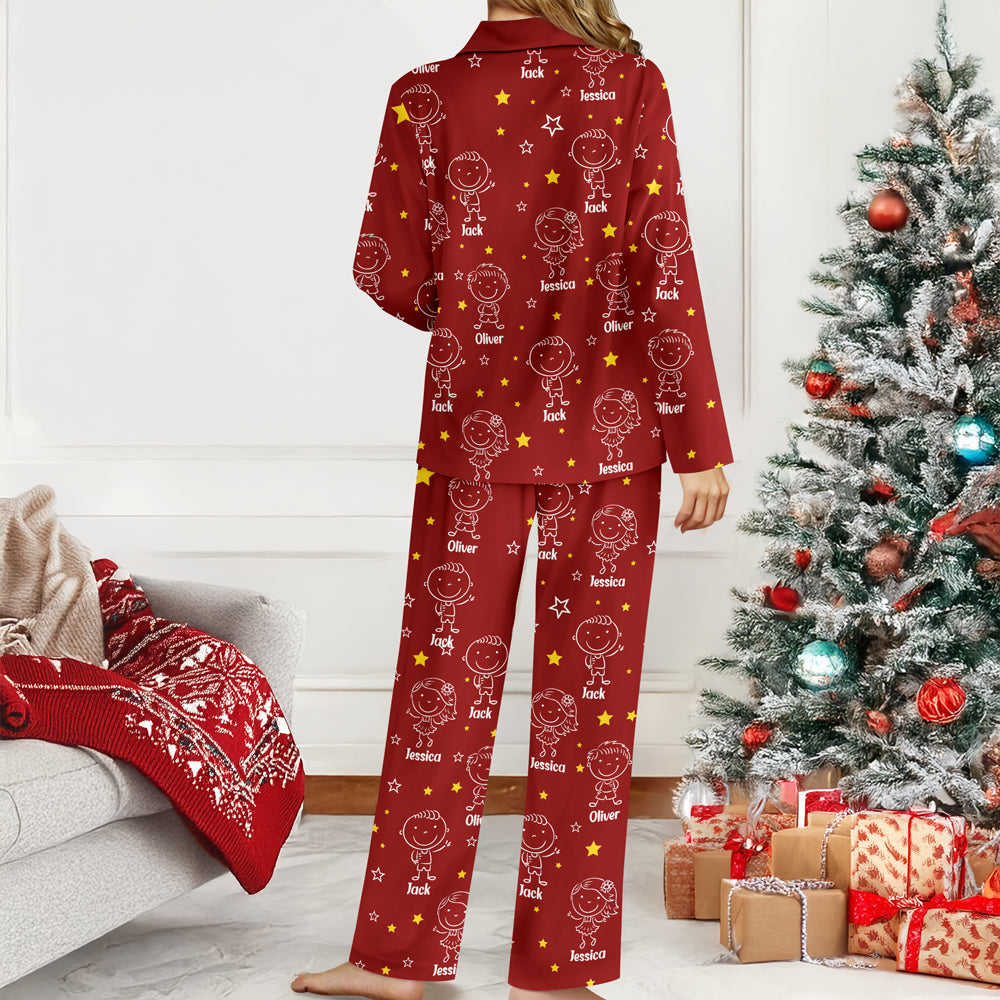 This Grandpa Dad Belongs To Kids - Personalized Pajamas HO82 900578