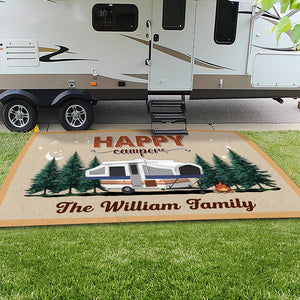The Best Memories Are Made Camping Personalized Camping Patio Rug, Patio Mat CH07 896192