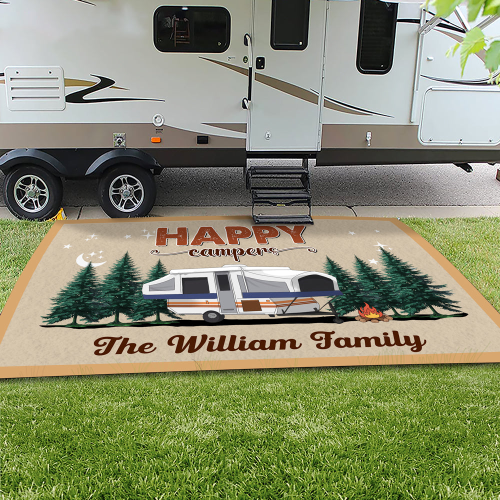 The Best Memories Are Made Camping Personalized Camping Patio Rug, Patio Mat CH07 896192