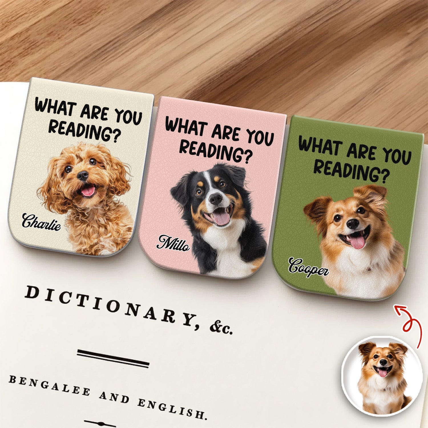 Leather Magnetic Bookmark