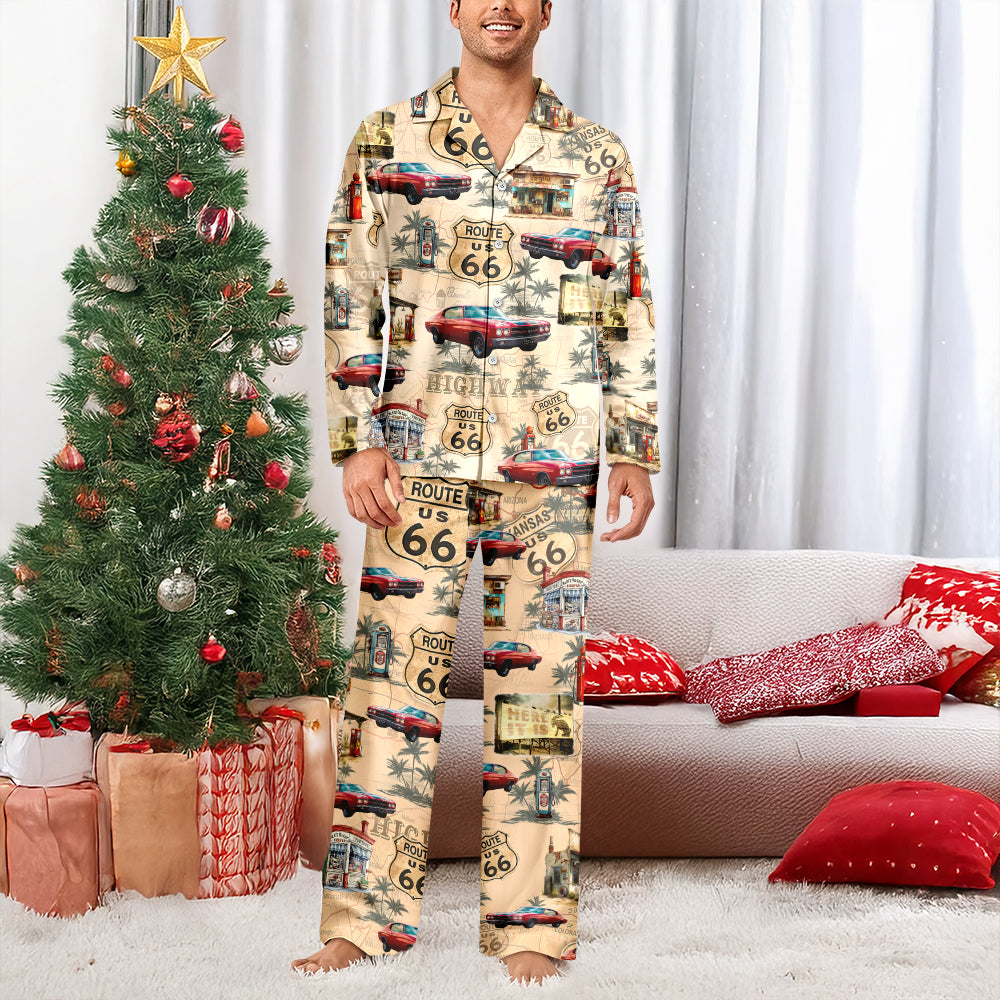 Custom Car Photo Rout 66 Authentic Pajamas TH10 894987
