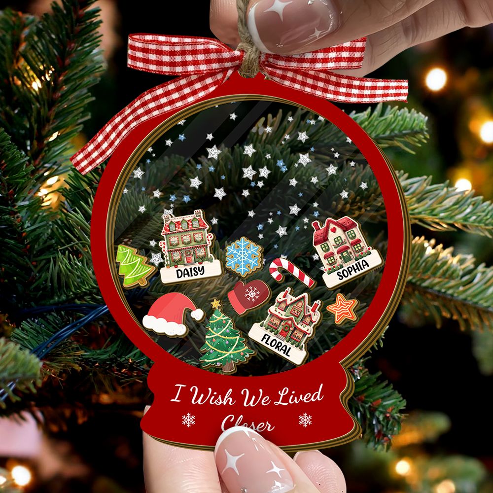 I Wish We Lived Closer - Personalized Shaker Ornament Gift For Friend, Best Friend CH07 899016