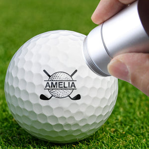 Custom Name Golf Ball Stamp Gift For Golfer, Golf Lovers CH07 895654