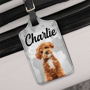 Custom Dog Cat Human Photo Personalized Luggage Tag Holiday Vacation Gift HA75 892662