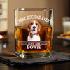 Custom Photo Best Dog Dad Ever Father's Day Whiskey Glass TH10 892913