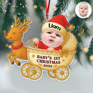 Custom First Christmas Photo - Personalized Acrylic Ornament Christmas Gift For Family CH07 899092