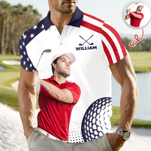 Custom Photo Golf Player Polo Shirt Golf Lovers Gift For Him CH07 896584