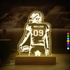 Personalized Football Player LED Night Light Football Team Gift CH07 899460