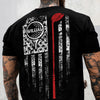 Custom Name American Flag Golf Back Personalized Back Side Dark Shirt HA75 898568