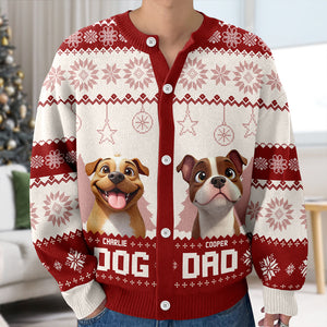 Personalized Dog Dad Dog Mom Ugly Cardigan TH10 896373