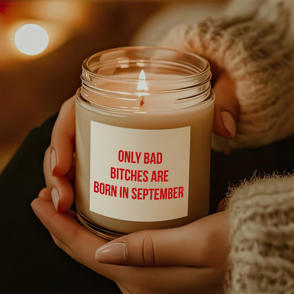 Personalized Bestie Gift Only Bad Bitch Is Born In Scented Candle LM32 895507