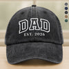 Personalized Dad Mom Washed Denim Baseball Cap TH10 898759