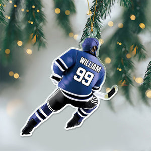 Personalized Hockey Player Acrylic Ornament Gift For Hockey Lovers HO82 900086