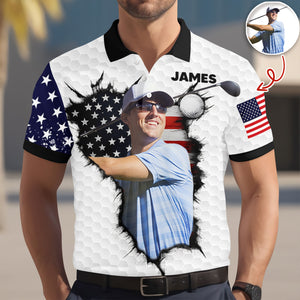 Custom Photo Polo Shirt For Golfer TH10 898097